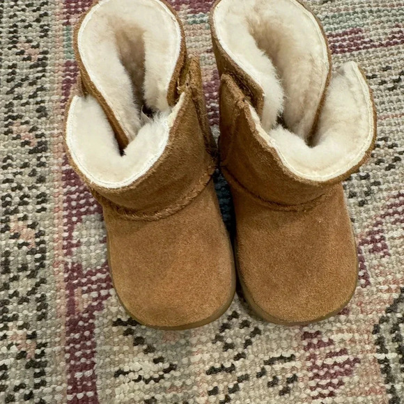 UGG Baby Keeland Toddler Winter Boot Fur Suede - Picture 3 of 8
